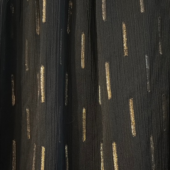 Chic Black and Gold Women's Blouse - Picture 5 of 5